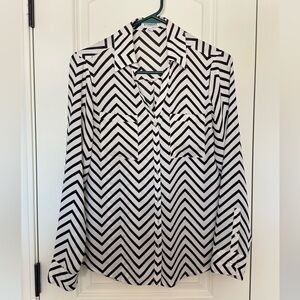 Express Monochrome Chevron Portofino Shirt